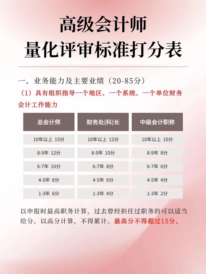 高级会计师职称评定条件是什么?
