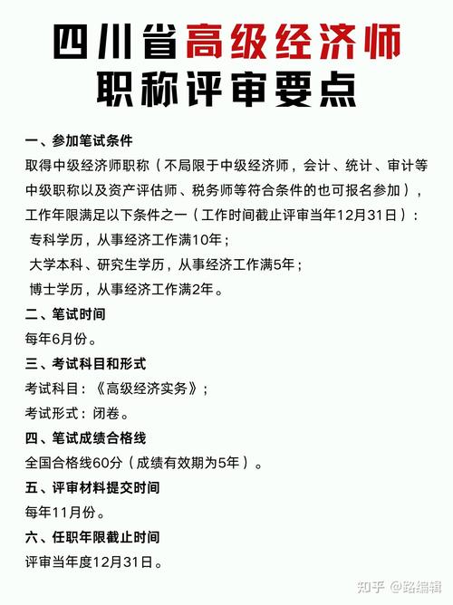 四川省高级经济师报考及评审条件