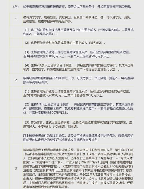 职称高级经济师评定