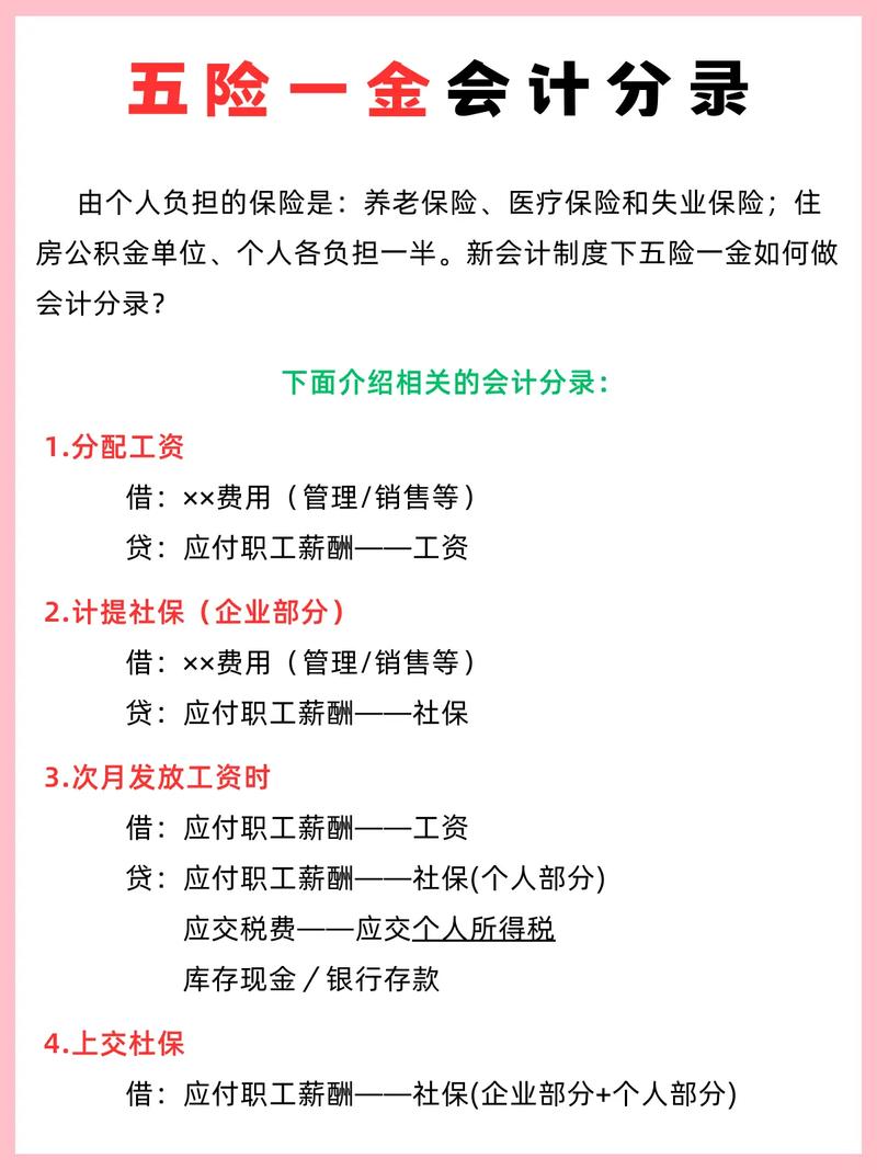 计提五险一金怎么做会计分录