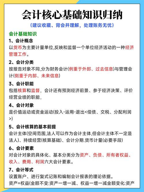会计基础知识重点?