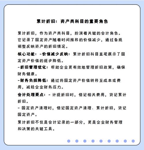 累计折旧是属于什么科目